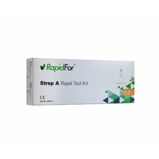 Test Rapid Vitrosens RapidFor Strep A Kit Τεστ Στρεπτόκοκκου 1τμχ