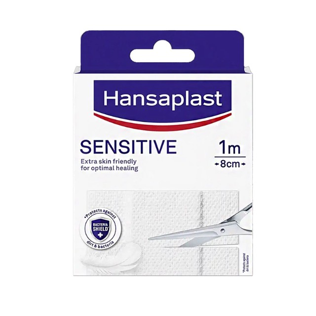 Hansaplast Sensitive Αυτοκόλλητο Επίθεμα 1mx8cm 1τμχ