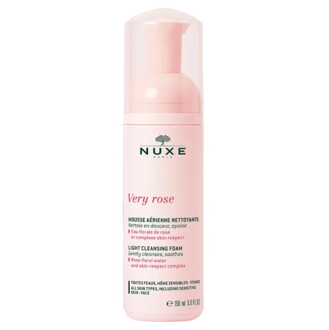 NUXE Very Rose Light Cleansing Foam Αφρός Καθαρισμού Προσώπου, 150ml