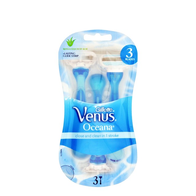 Gillette Venus Oceana Γυναικεία Ξυραφάκια μιας χρήσης, 3τμχ