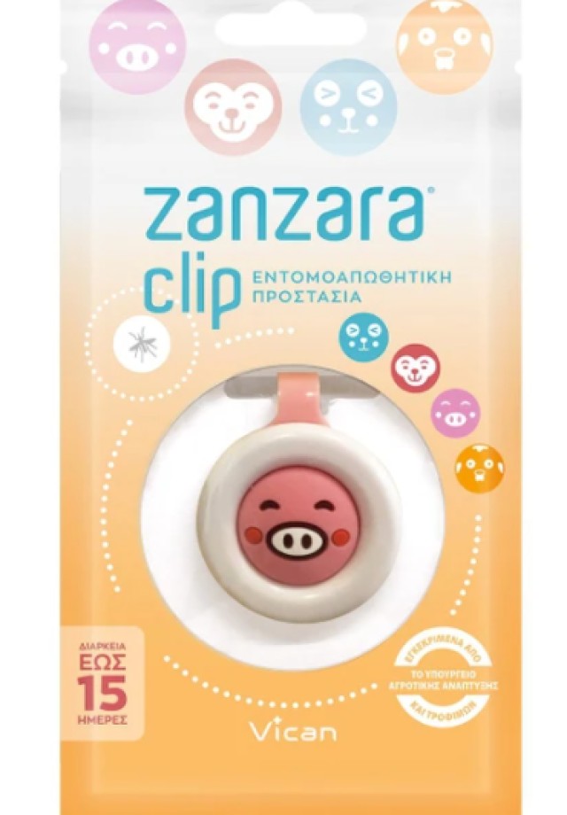 VICAN Zanzara Clip Pig για Εντομοαπωθητική Προστασία, 1 τεμ