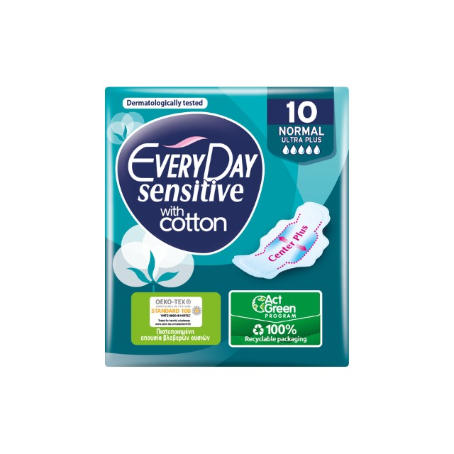 EveryDay Σερβιέτες Sensitive Ultra Plus Normal 10τμχ