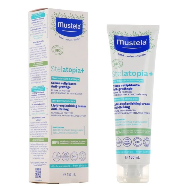 Mustela Stelatopia+ Lipid-Replenishing Cream Κρέμα Σώματος για Ατοπική Επιδερμίδα 150ml