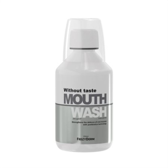Frezyderm Without Taste Mouthwash Φθοριούχο Στοματικό Διάλυμα 250ml
