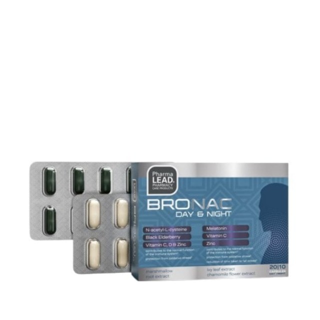 PharmaLead Bronac Day & Night Συμπλήρωμα Διατροφής 30 Κάψουλες