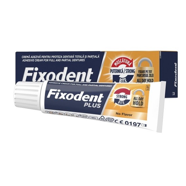 Fixodent Plus Στερεωτική Κρέμα Τεχνητής Οδοντοστοιχίας 40gr