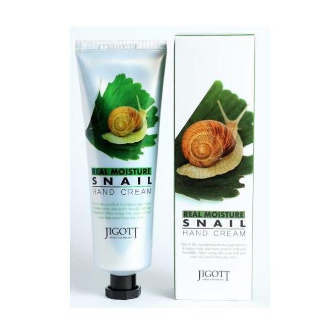 Jigott Real Moisture Hand Cream Snail Κρέμα Χεριών 100ml