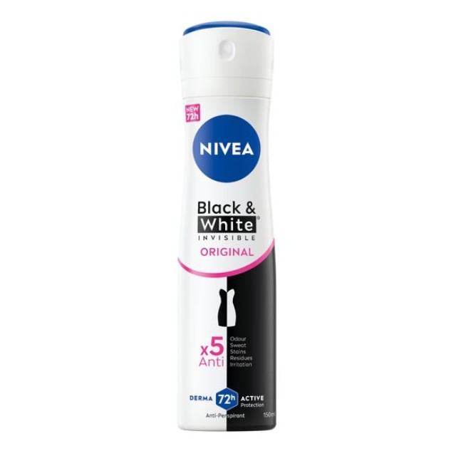 Nivea Deo Black & White Clear Invisible Spray Γυναικείο Αποσμητικό 150ml