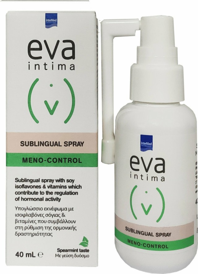 Intermed Eva Intima Sublingual Meno-Control Spray, Υπογλώσσιο Σπρέι Για Τη Ρύθμιση Της Ορμονικής Δραστηριότητας 40ml