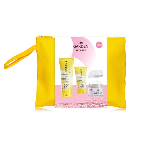 Garden Ray Care Πακέτο Face & Body Lotion SPF50 75ml & Face Cream SPF50+ 25ml & Anti-Wrinkle Cream 50ml
