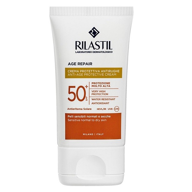 Rilastil Age Repair Anti-Age Protective Cream SPF50+ Αντηλιακή Κρέμα Προσώπου Με Αντιρυτιδική Δράση, 40ml