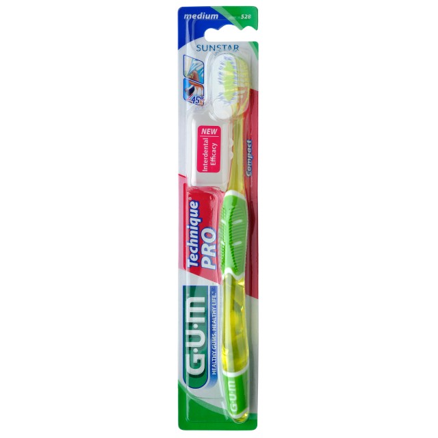 Gum Technique Pro Compact 528 Medium Οδοντόβουρτσα, 1τμχ