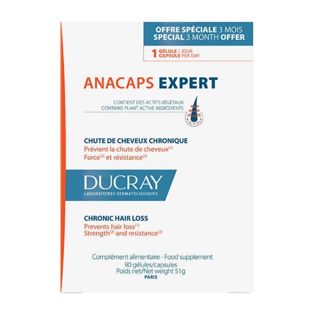 Ducray Anacaps Expert Chronic Hair Loss 90 Κάψουλες