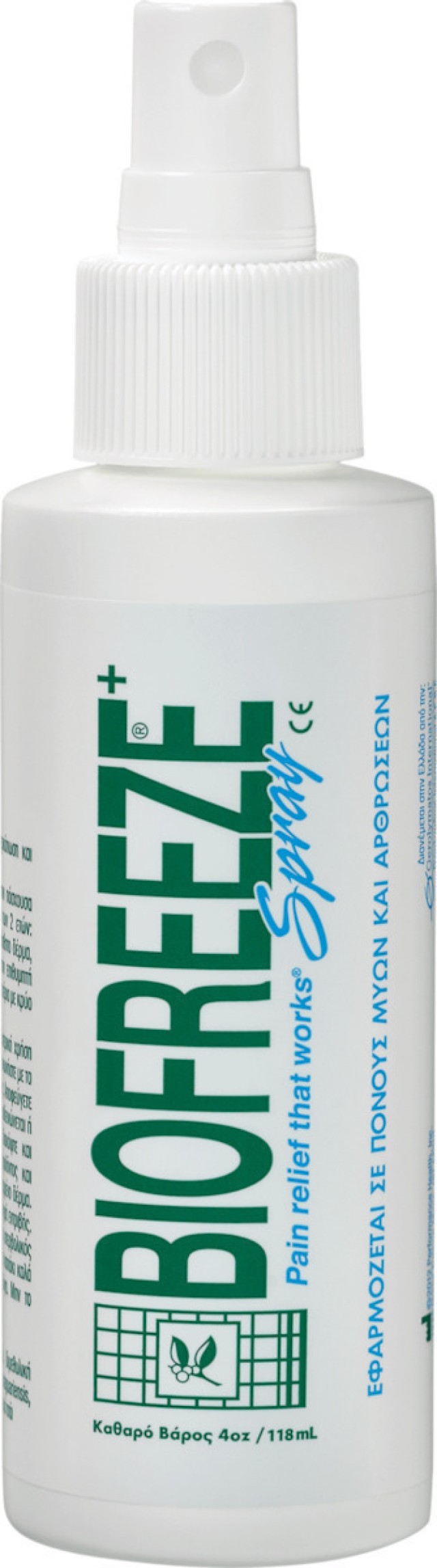 Biofreeze Spray, Αναλγητικό Σπρέι Κρυοθεραπείας για Μυϊκούς και Σωματικούς Πόνους 118ml