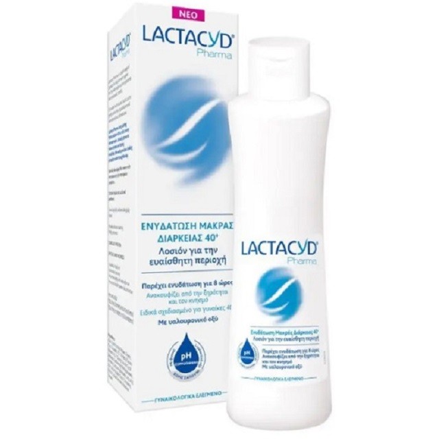 Lactacyd Pharma Long Lasting Moisturisation 40+ Λοσιόν Για Την Ευαίσθητη Περιοχη Με Ενυδάτωση Μακράς Διαρκείας, 250ml