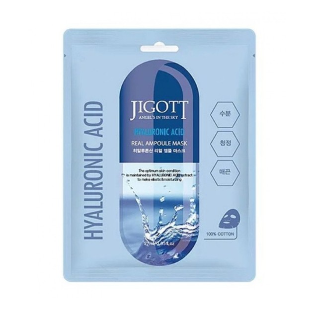 Jigott Hyaluronic Acid Mask Μάσκα Προσώπου για Ενυδάτωση & Σύσφιξη 27ml