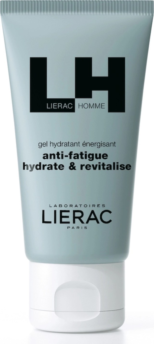LIERAC Homme Gel Anti-Fatigue Hydrate & Revitalise Ανδρικό Ενυδατικό Τζελ Κατά της Κούρασης Για Τόνωση, Ενυδάτωση & Αναζωογόνηση, 50ml
