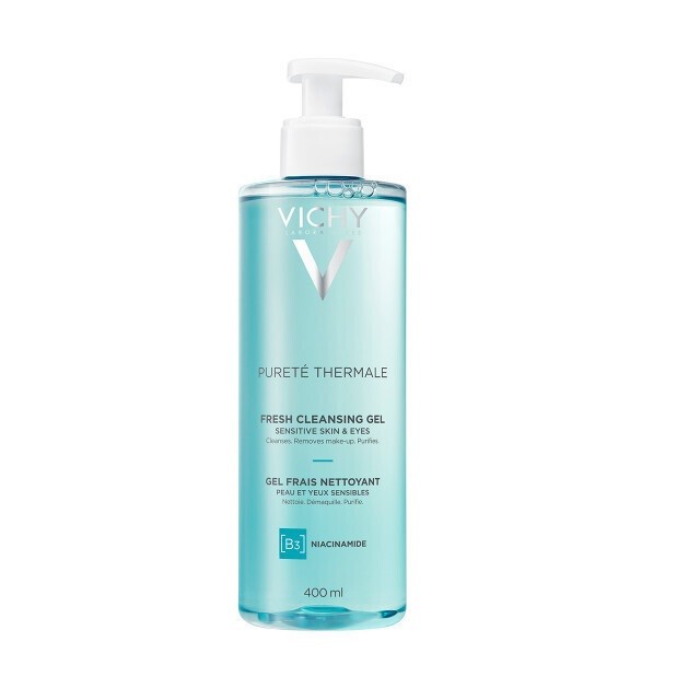Vichy Purete Thermale Fresh Cleansing Gel B3 & Niacinamide Τζελ Καθαρισμού Προσώπου & Ματιών, 400ml
