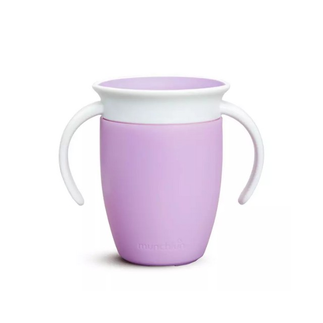 Munchkin Εκπαιδευτικό Κύπελλο Miracle 360° 6m+ Μωβ Χρώμα 207ml