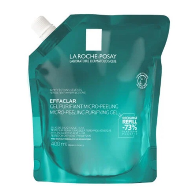 La Roche Posay Effaclar Micro-Peeling Refill Gel Καθαρισμού 400ml