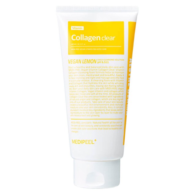 Medipeel+ Vitamin Collagen Clear Vegan Lemon Καθαριστικό Προσώπου 120ml