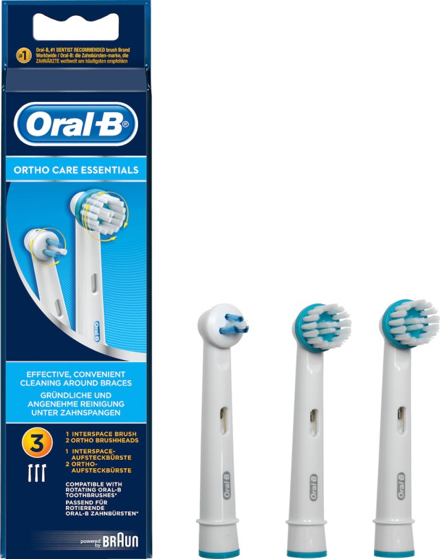 Oral-B Ανταλλακτικές Κεφαλές Ηλεκτρικής Οδοντόβουρτσας Ortho Care, 2τμχ και Interspace, 1τμχ