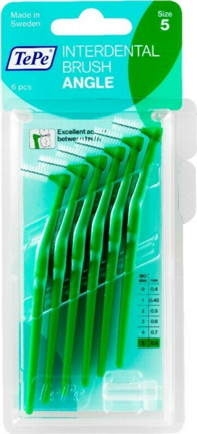 TEPE International Brush Angle No.5 Πράσινο 0.8mm 6τμχ