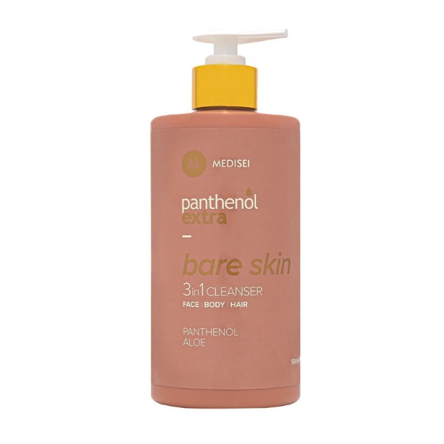 Panthenol Extra Bare Skin 3 in 1 Cleanser Πρόσωπο-Σώμα-Μαλλιά 500ml
