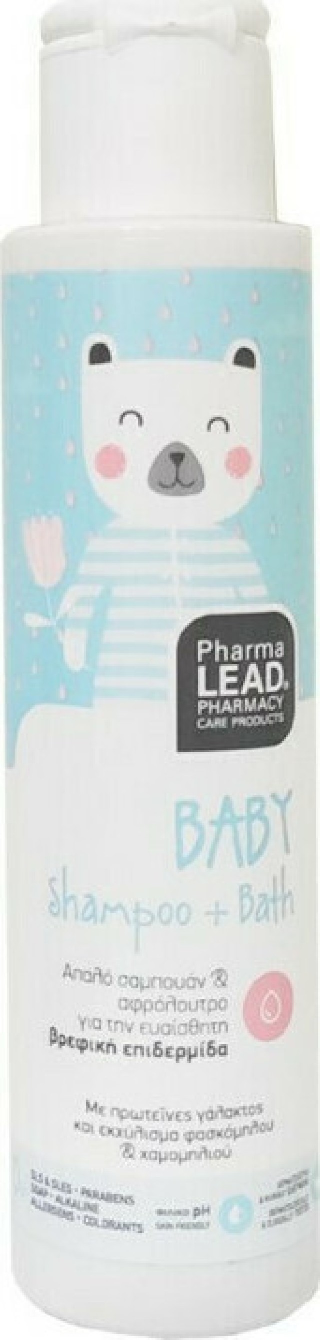 PharmaLead Baby Shampoo & Bath, Απαλό Σαμπουάν & Αφρόλουτρο Για Την Ευαίσθητη Βρεφική Επιδερμίδα 100ml