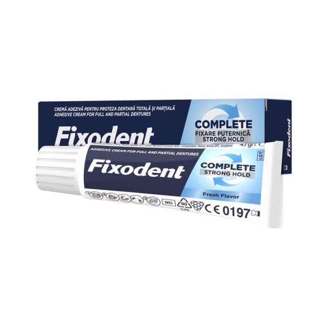 Fixodent Complete Strong Hold Στερεωτική Κρέμα Τεχνητής Οδοντοστοιχίας 47gr