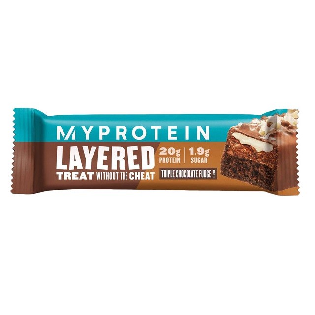 My Protein Layered Treat Without The Cheat Triple Chocolate Fudge Πρωτεϊνική Μπάρα, 60gr