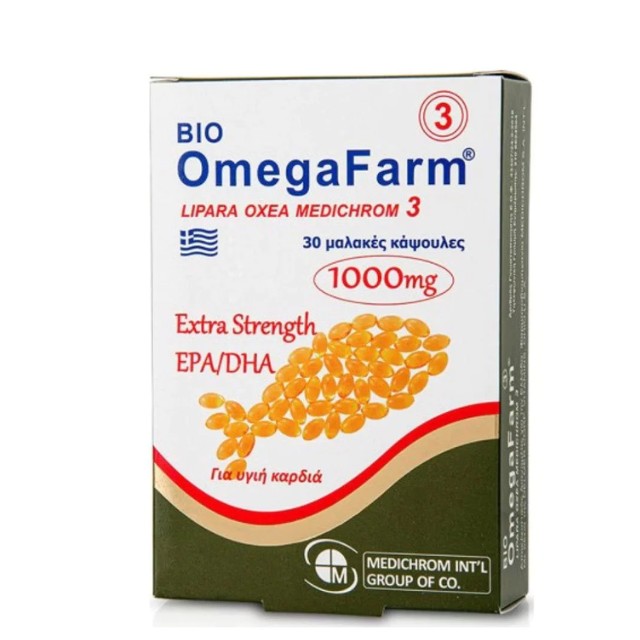 Omegafarm Extra Strength EPA/DHA Συμπλήρωμα Διατροφής με Ωμέγα-3 1000mg 30caps