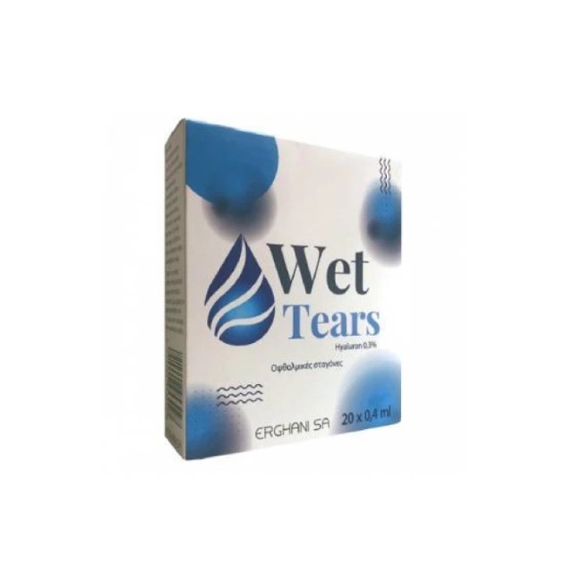 Wet Tears Οφθαλμικές Σταγόνες Hyaluron 0.3 x0.4ml