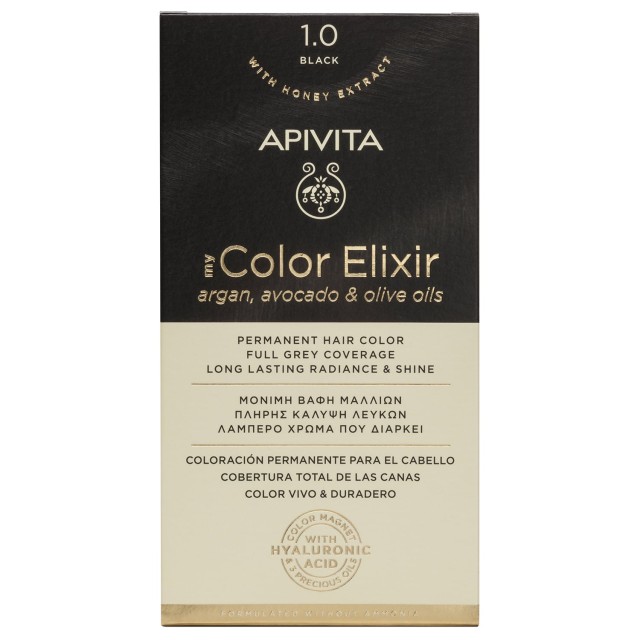 Apivita My Color Elixir Νο 1.0 Βαφή Μαλλιών Φυσικό Μαύρο