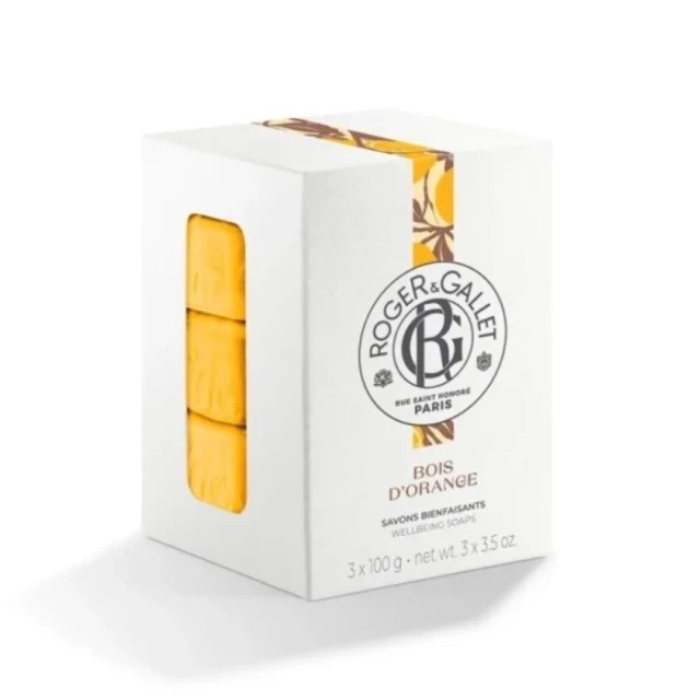 Roger & Gallet Bois d Orange Πακέτο Perfumed Soaps Σαπούνια Πικρό Πορτοκάλι, 3x100gr