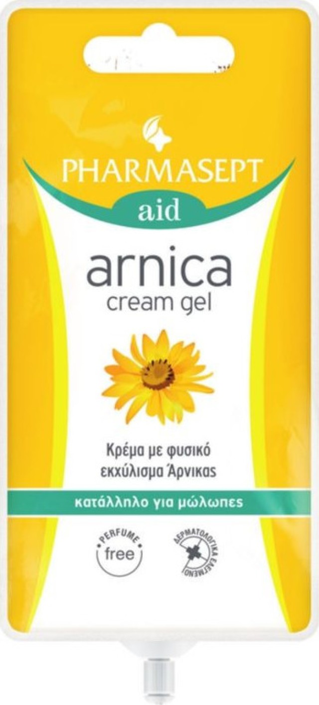 PHARMASEPT Aid Arnica Cream Gel Κρέμα με Φυσικό Εκχύλισμα Άρνικας Κατάλληλη για Μώλωπες 15ml