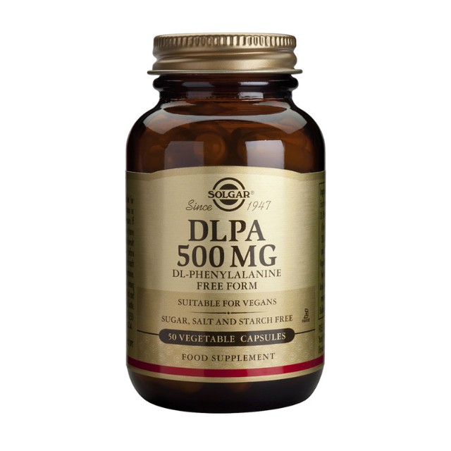 Solgar D.L.P.A 500mg, Συμπλήρωμα Διατροφής, 50 Φυτικές Κάψουλες