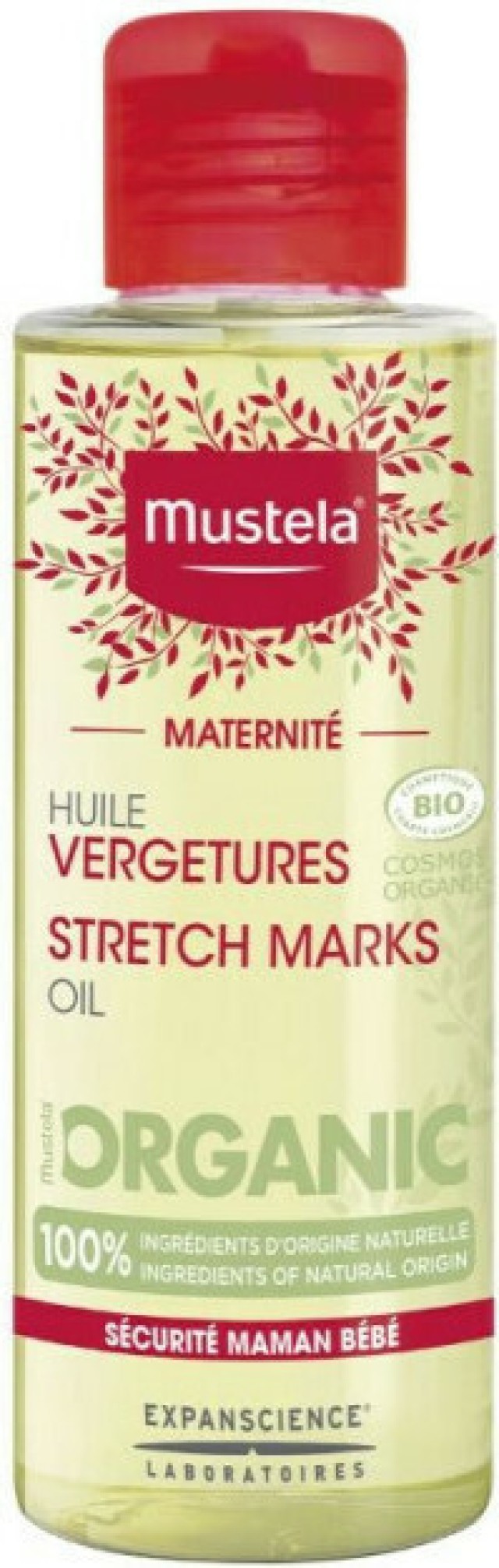 Mustela Maternite Stretch Marks Organic Oil Οργανικό Λάδι Για Τις Ραγάδες, 105ml