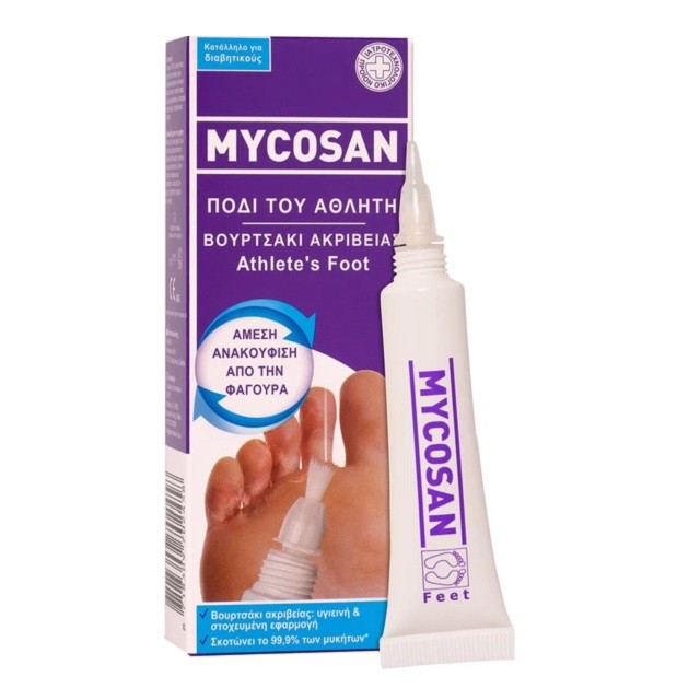Mycosan Nail Athletes Foot Gel Θεραπευτικό Τζελ Για Το Πόδι Του Αθλητή, 15ml