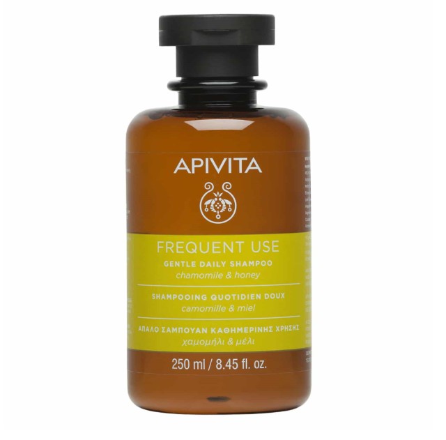 APIVITA Frequent Use Shampoo Chamomile & Honey Απαλό Σαμπουάν Καθημερινής Χρήσης Χαμομήλι & Μέλι 250ml
