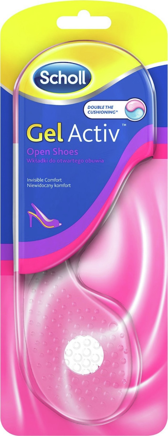 Scholl Gel Activ Open Shoes Γυναικείοι Πάτοι για Ανοιχτά Παπούτσια Νο 35-40.5, 1 ζευγάρι (2τμχ)