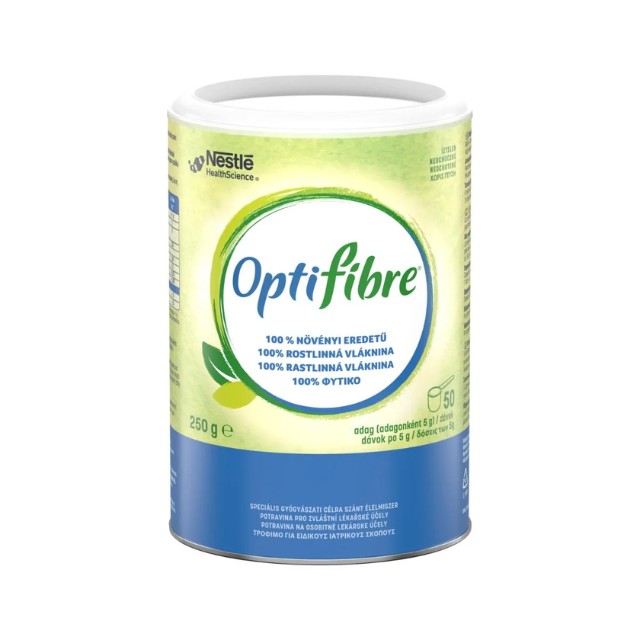 Nestle Health Science Optifibre Συμπλήρωμα Διατροφής Φυτικών Ινών για τις Διαταραχές του Εντέρου σε Σκόνη 250gr