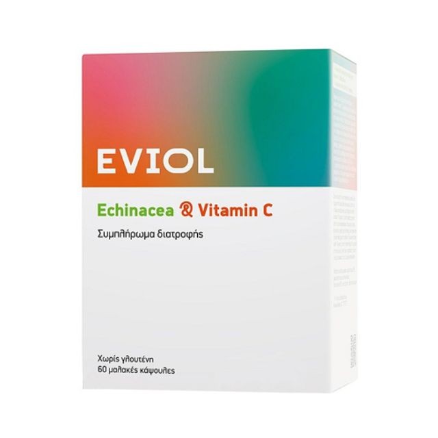 Eviol Echinacea & Vitamin C Συμπλήρωμα Διατροφής με Εχινάκεια & Βιταμίνη C 60 caps