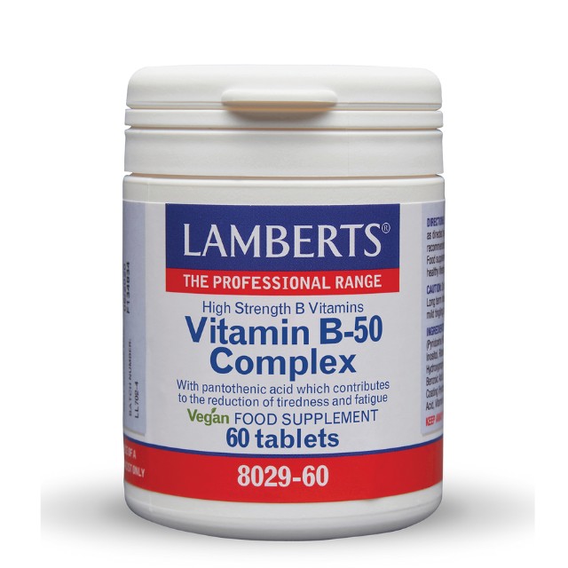 Lamberts Vitamin B-50 Complex 60 Tαμπλέτες 8029-60