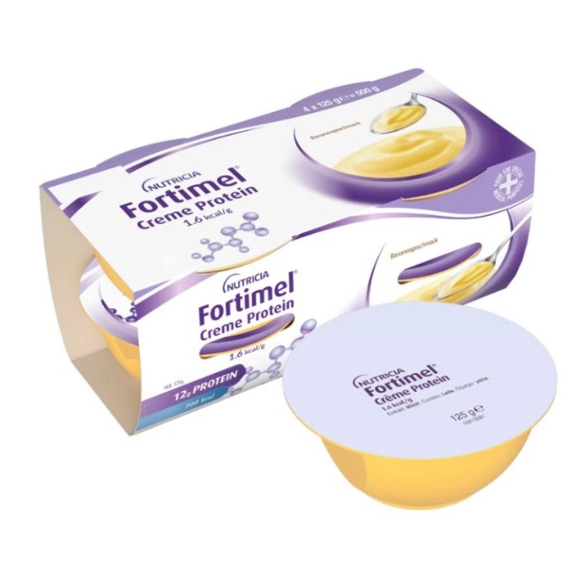 Nutricia Fortimel Cream Protein 1.6Kcal με Γεύση Μπανάνα 4x125gr