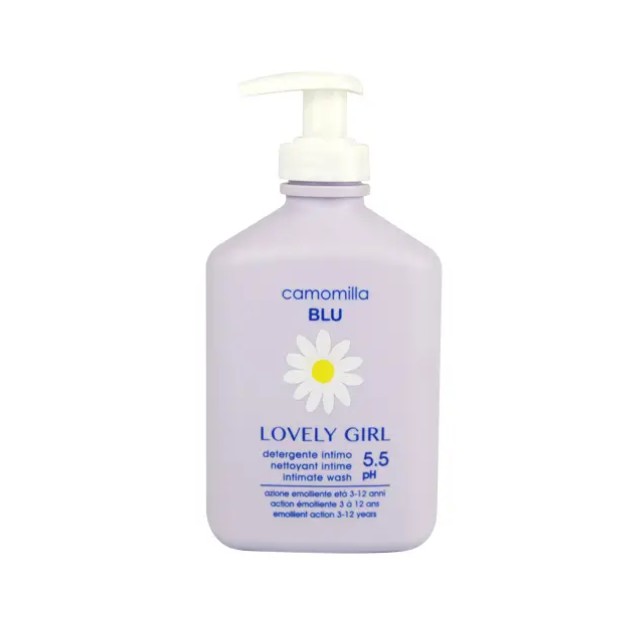 Camomilla Blu Lovely Girl Υγρό Καθαρισμού Eυαίσθητης Περιοχής pH 5.5 για Κορίτσια 3-12 Ετών 300ml