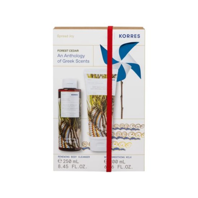 Korres Πακέτo Forest Cedar Αφρόλουτρο 250ml & Ενυδατικό Γαλάκτωμα Σώματος 200ml