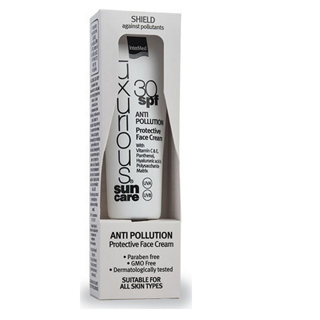 Intermed Luxurious Anti-Pllution Protective Face Cream SPF30 - Αντηλιακή Κρέμα Προσώπου, 50ml