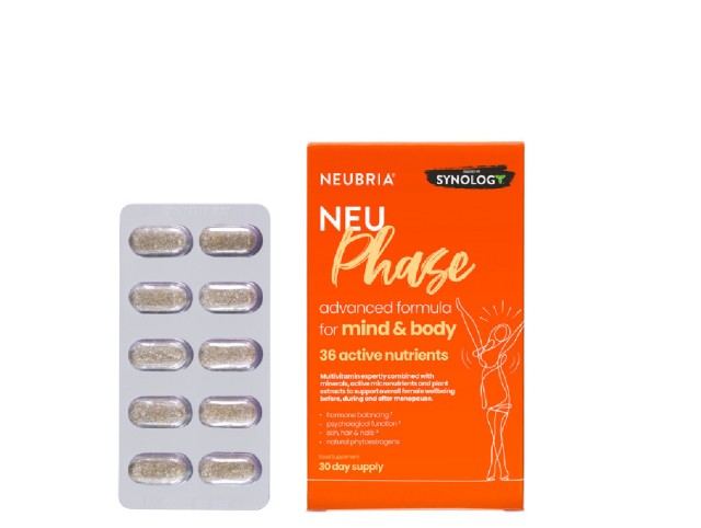 NEUBRIA Neu Phas Συμπλήρωμα Διατροφής Για Μυαλό & Σώμα Πριν, Κατά Την Διάρκεια & Μετά Την Εμμηνόπαυση, 30 Ταμπλέτες