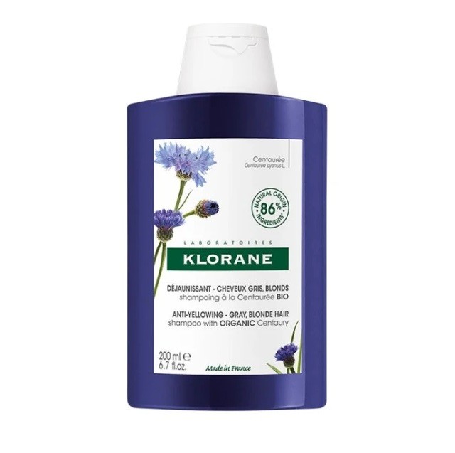 KLORANE Centaury Shampoo, Σαμπουάν για Ασημένιες Ανταύγιες με Κενταυρίδα BIO 400ml